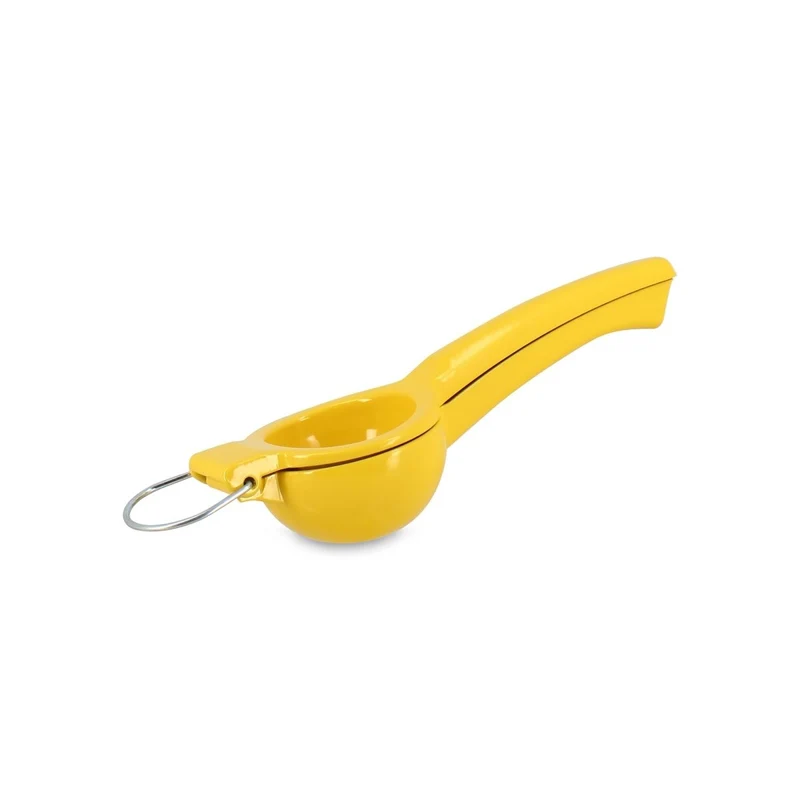 Presse-citron 22cm en aluminium jaune