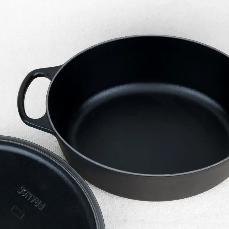 Cocotte Le Creuset Ovale Noir Mat