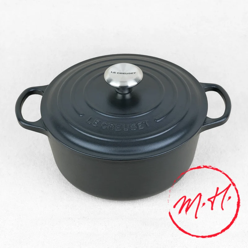 Cocotte Le Creuset Ronde Noir Mat