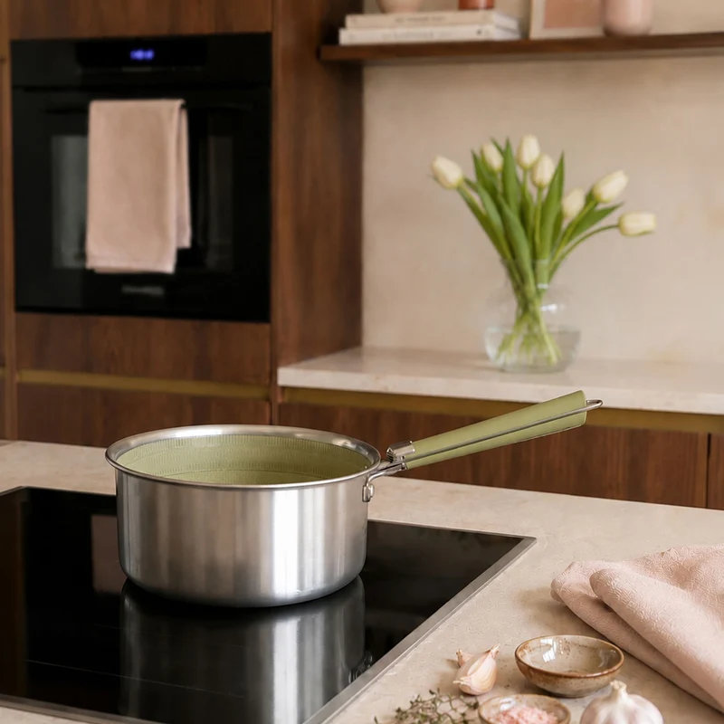 Casserole Aglaé 20cm en acier inoxydable