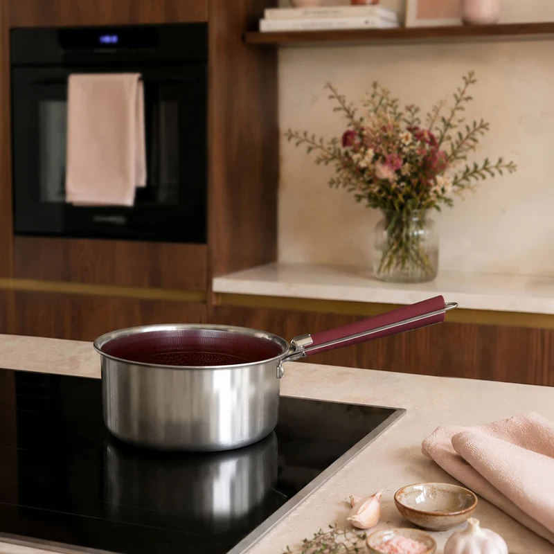 Casserole Aglaé 18cm en acier inoxydable