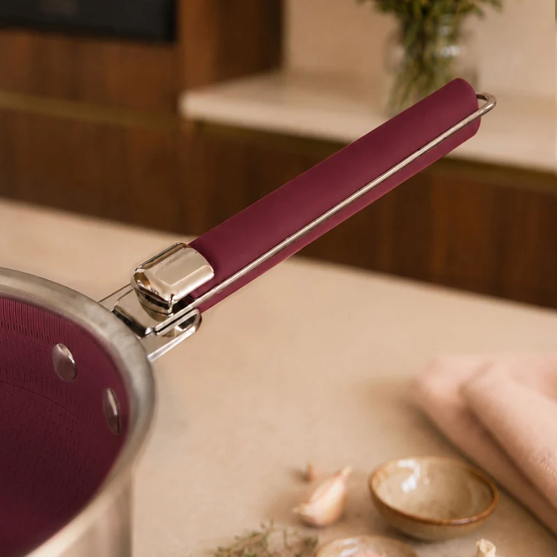 Casserole Aglaé 18cm en acier inoxydable
