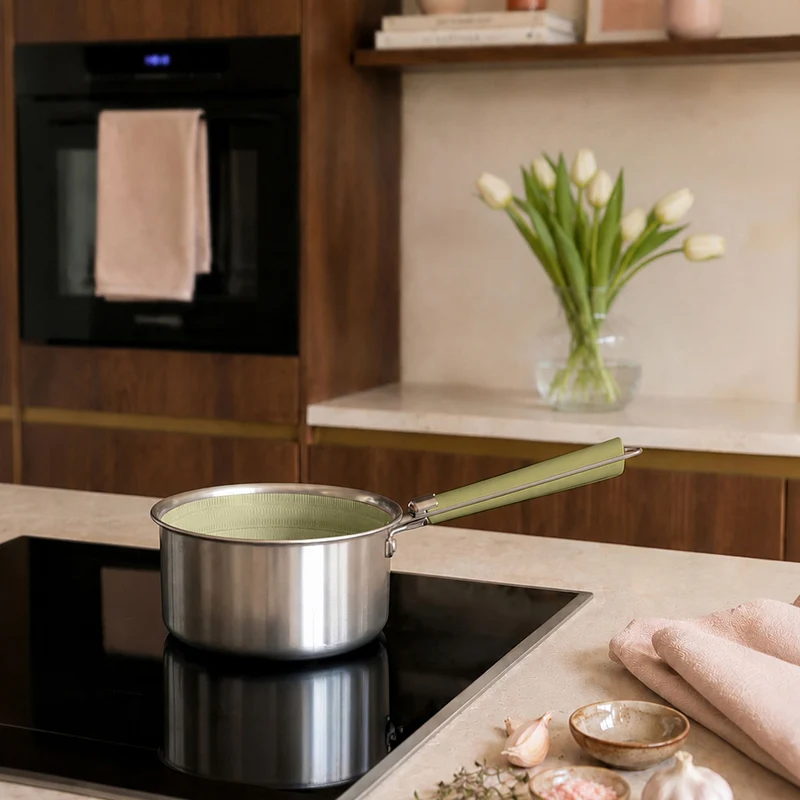 Casserole Aglaé 16cm en acier inoxydable