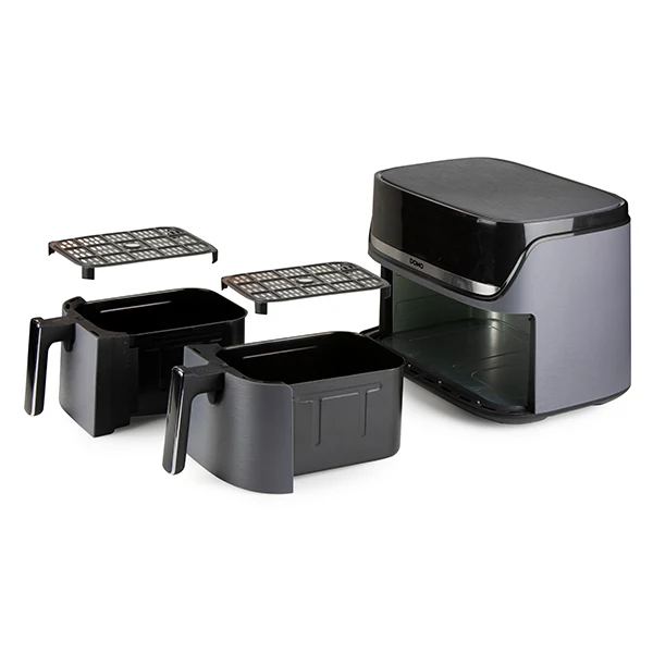 Friteuse à air chaud à doubles compartiments Double Fry Zone 8 L 2850 W DO552FR Domo