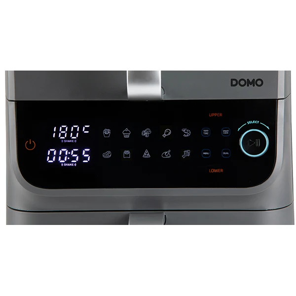 Friteuse à air chaud à doubles compartiments vertical 10 L 2500 W DO549FR Domo
