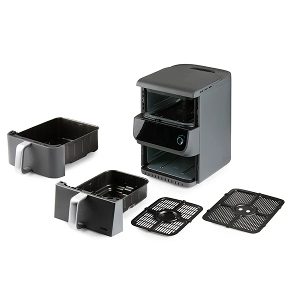 Friteuse à air chaud à doubles compartiments vertical 10 L 2500 W DO549FR Domo