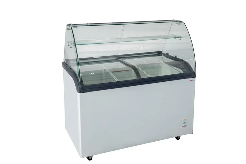 Vitrine à crème glacée avec verre de sécurité – 9 x 5 L – 278 L