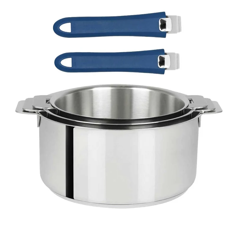 Lot 3 Casseroles Mutine avec 2 poignées Mutine INCLUSES - CRISTEL