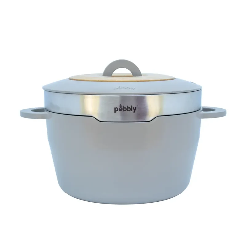 Cocotte céramique multifonction 24 cm Greige - PEBBLY