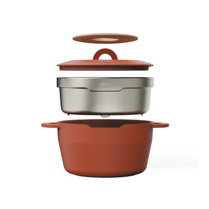 Cocotte céramique multifonction 24 cm Terracotta - PEBBLY