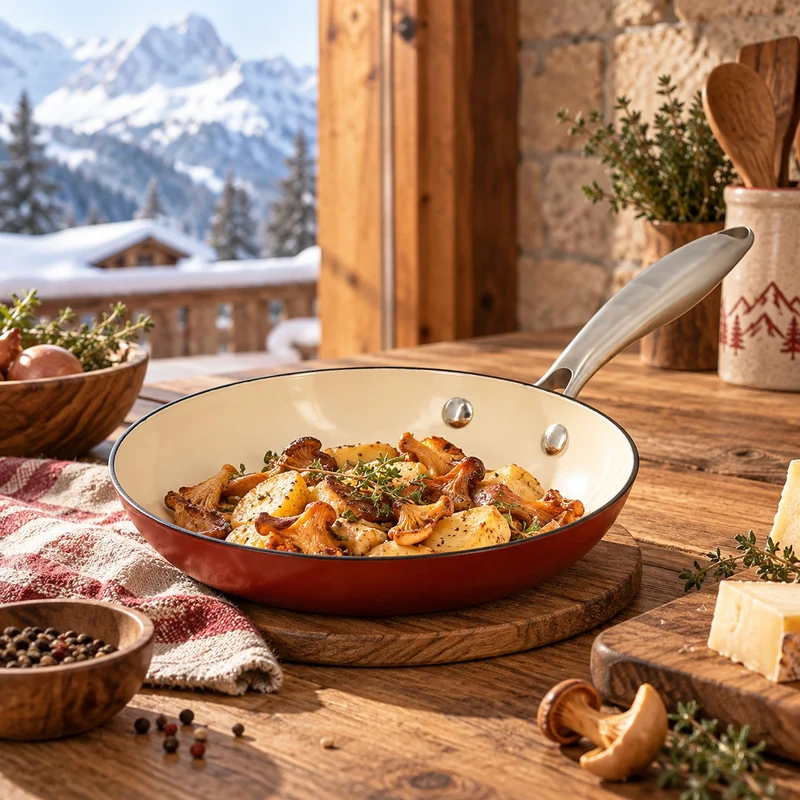 Poêle Montagne 20cm en fonte