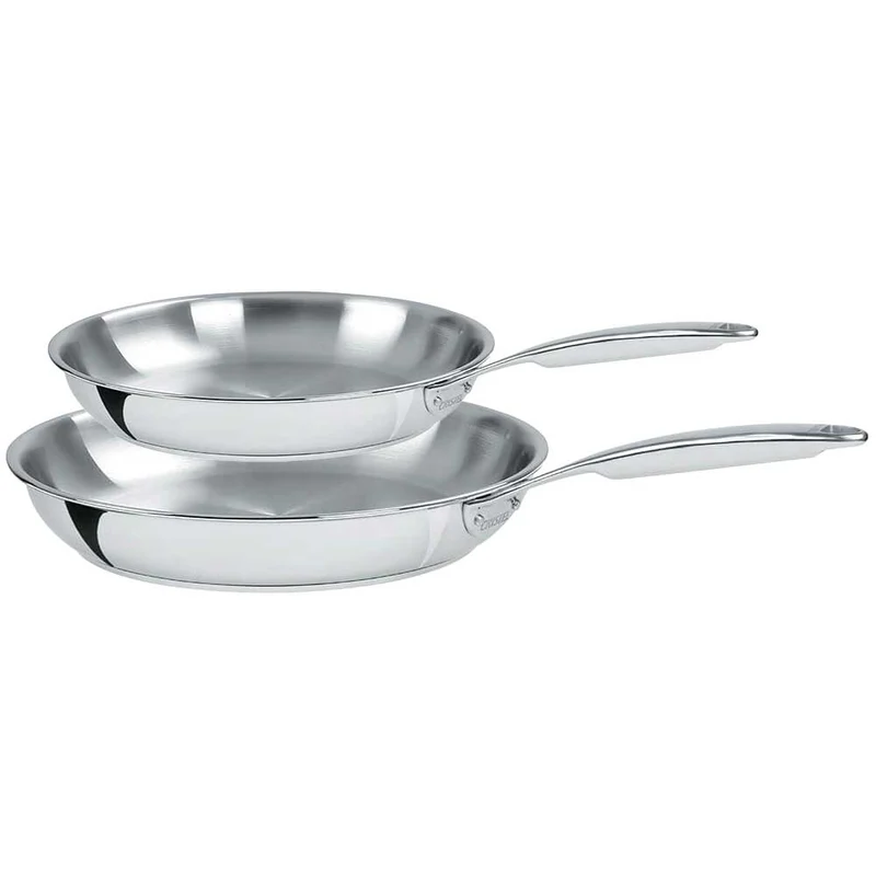 Lot de 2 Poêles inox Multiply CASTEL'PRO - CRISTEL