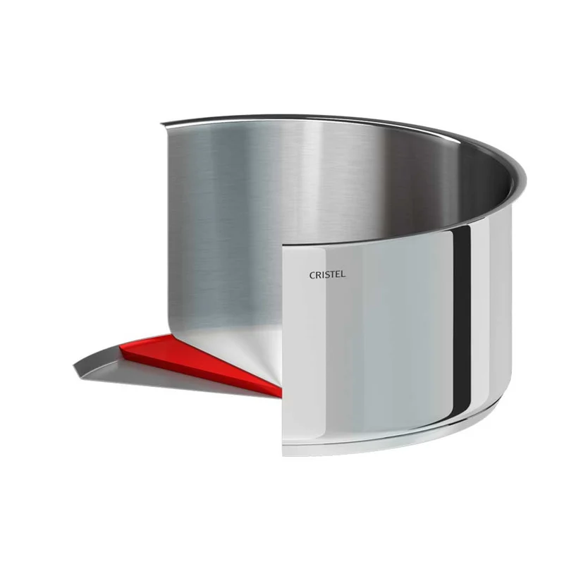 Poêle haute inox Mutine poignée amovible - CRISTEL