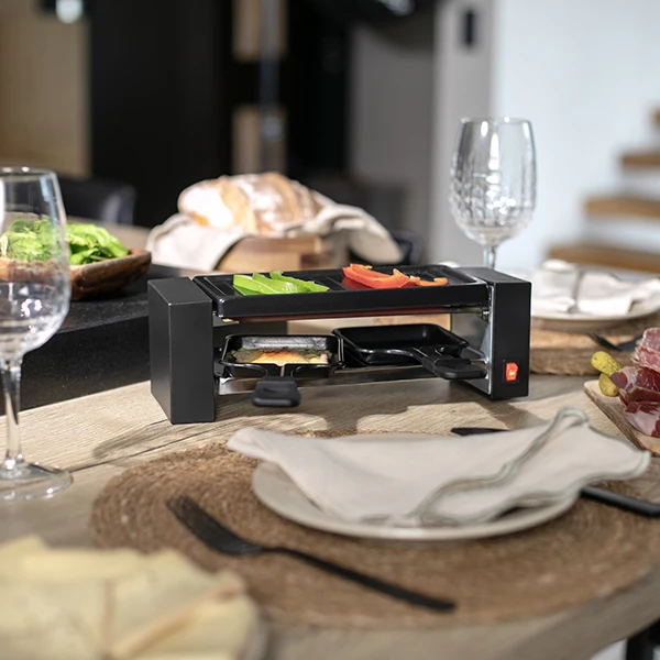 Appareil à raclette 2 personnes noir ON1010N 400 W Onli