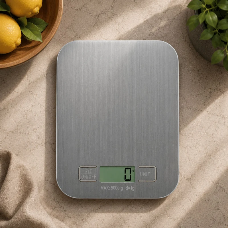 Balance de cuisine électronique en acier inoxydable