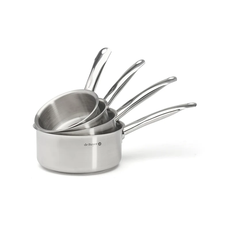 Lot de 4 casseroles inox PRIM'APPETY 14 à 20 cm - DE BUYER
