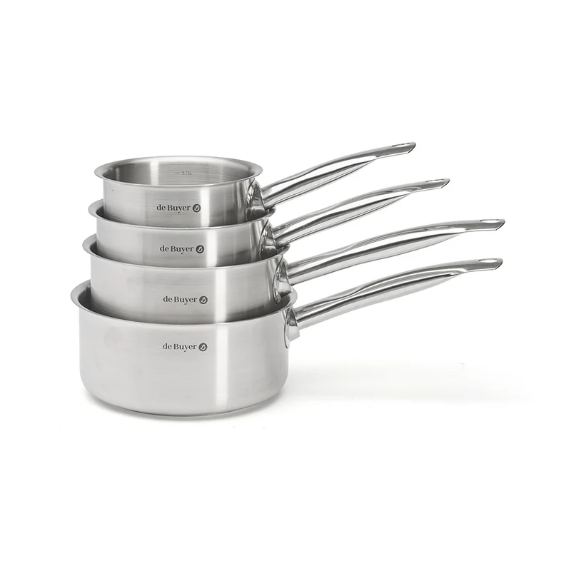 Lot de 4 casseroles inox PRIM'APPETY 14 à 20 cm - DE BUYER