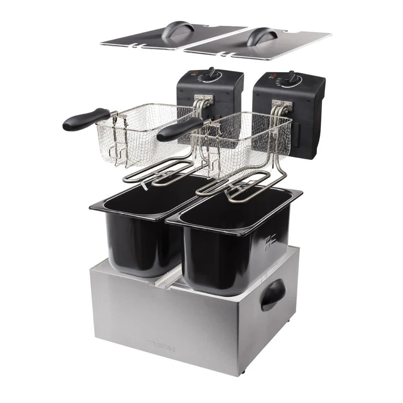 Friteuse double Tristar FR-6937 inox 2 x 3L
