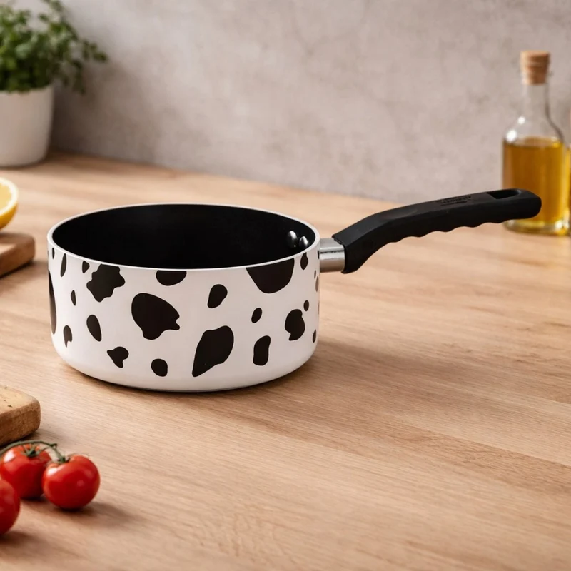 Lot de 2 pièces Vache en aluminium et revêtement céramique sans PFAS