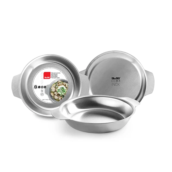 Plat rond inox 24 cm Ibili