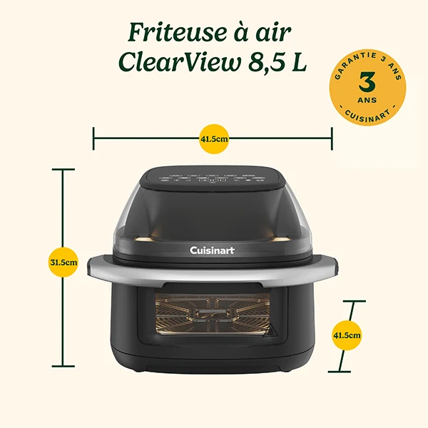 Friteuse sans huile ClearView 8,5 L 2000 W Cuisinart