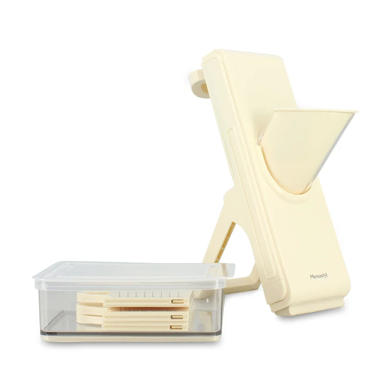 Mandoline verticale en polypropylène et acier inoxydable