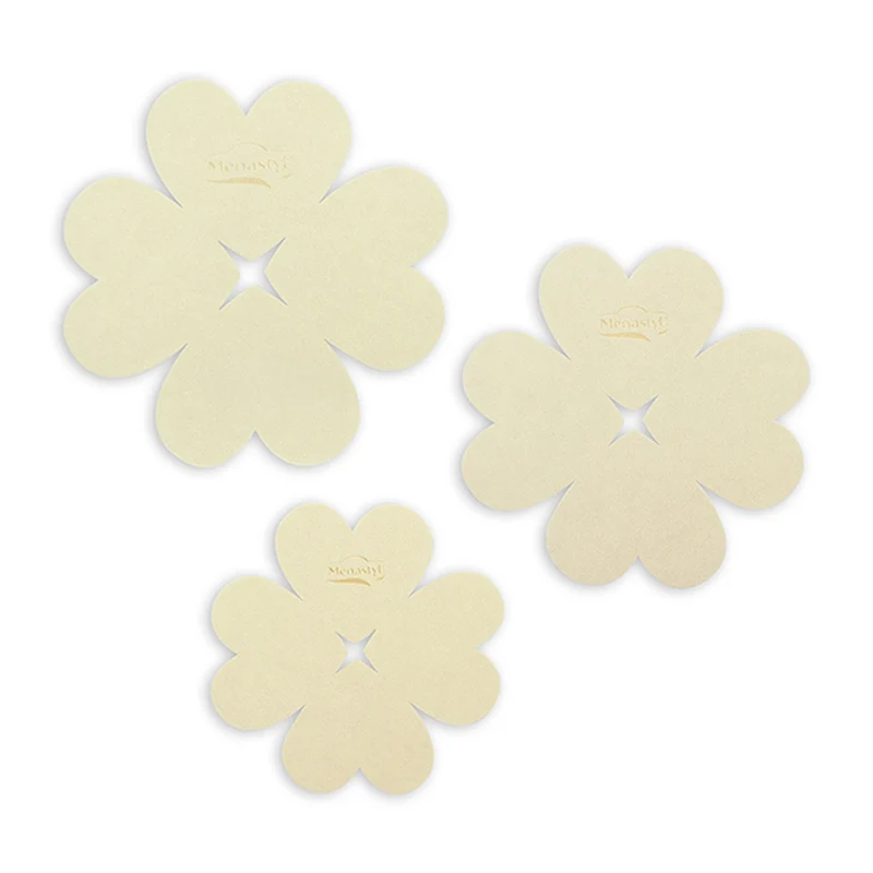 Lot de 3 intercalaires de cuisson 24/28/32 cm en feutrine crème