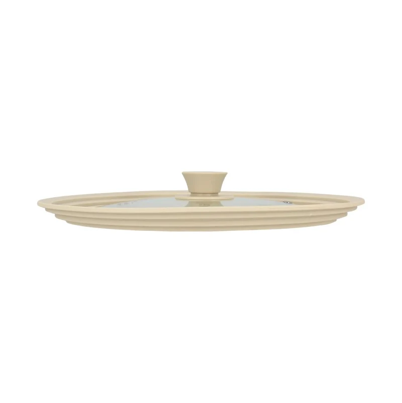 Couvercle Universel Multitaille 26/28/30 cm en Verre Trempé & Silicone Souple