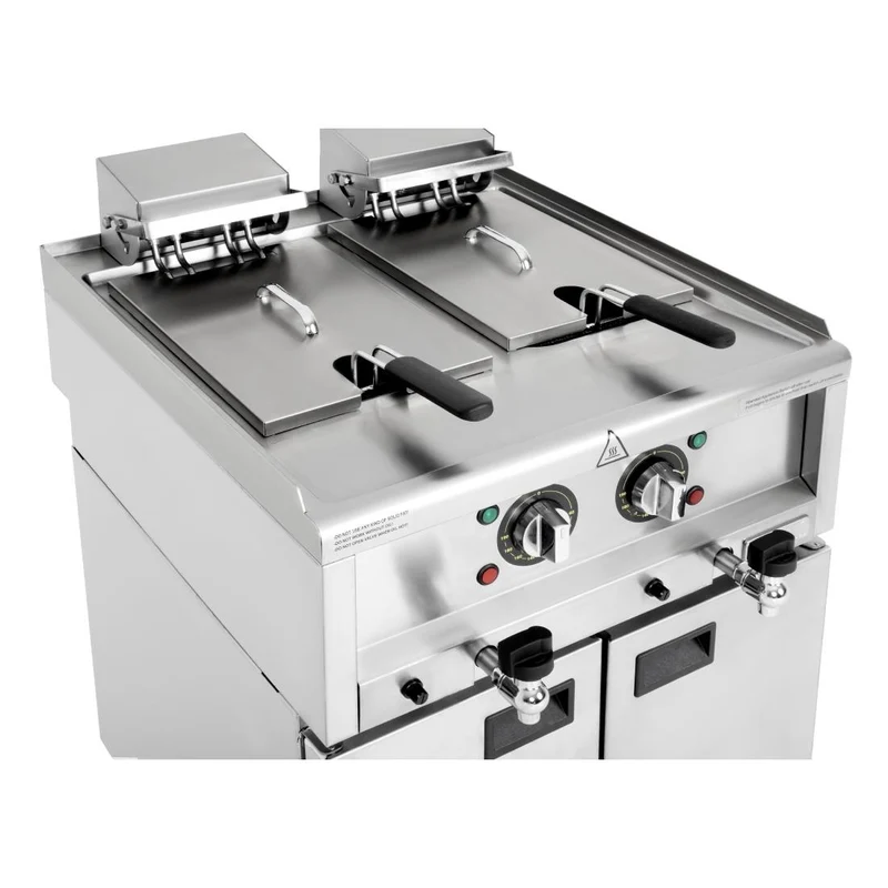 Friteuse électrique double cuve Buffalo Série 600 2x 8L