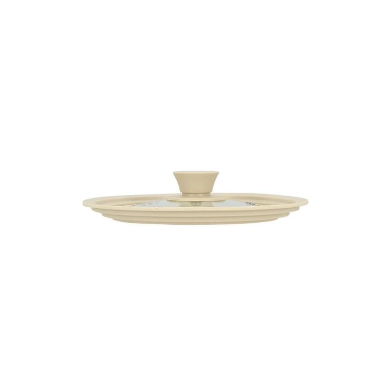 Couvercle Universel Multitaille 16/18/20 cm en Verre Trempé & Silicone Souple