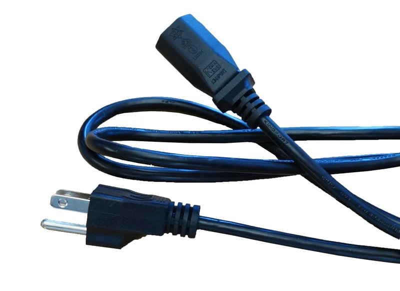 Cordon d'alimentation de remplacement pour le déshydrateur pliant Sahara, à 3 broches