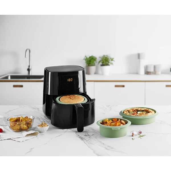Moule rond en silicone pour friteuse à air chaud ø15 cm Lékué