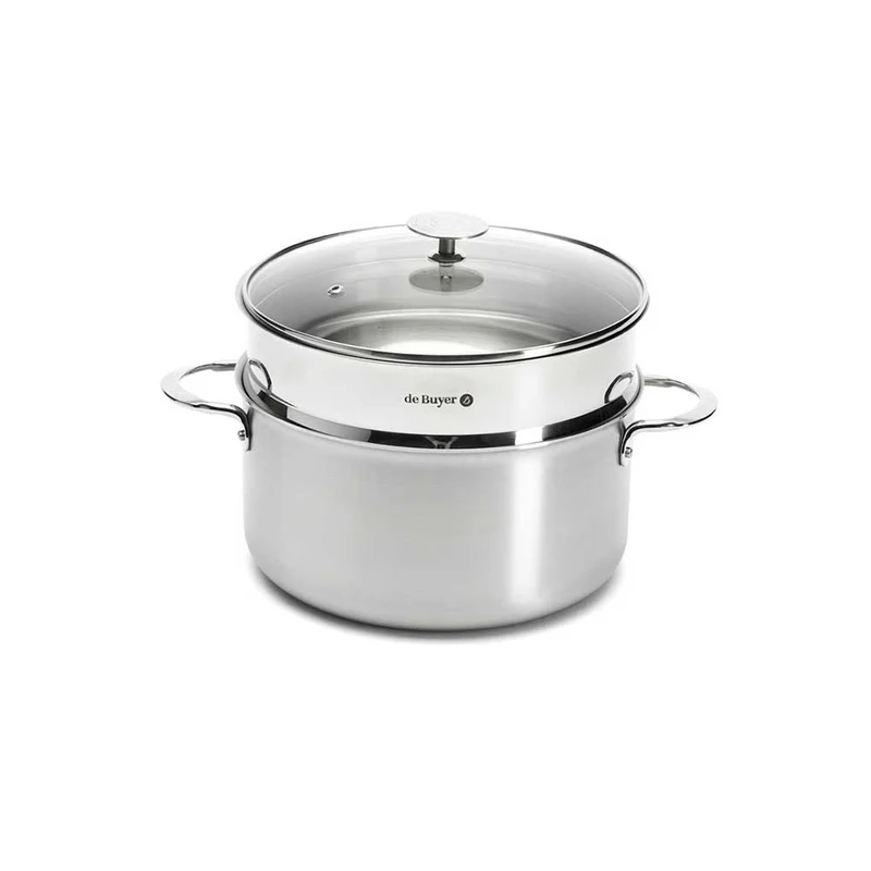 Cuit-vapeur en inox 24 cm - DE BUYER