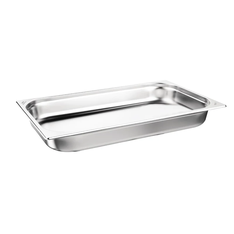 Bacs GN 1/1 inox 65mm Nisbets Essentials (lot de 3)