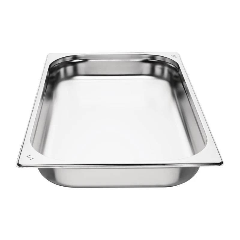 Bacs GN 1/1 inox 65mm Nisbets Essentials (lot de 3)