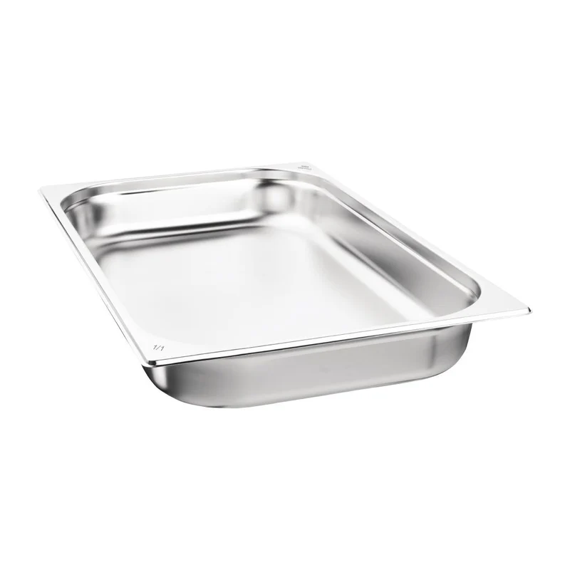 Bacs GN 1/1 inox 65mm Nisbets Essentials (lot de 3)