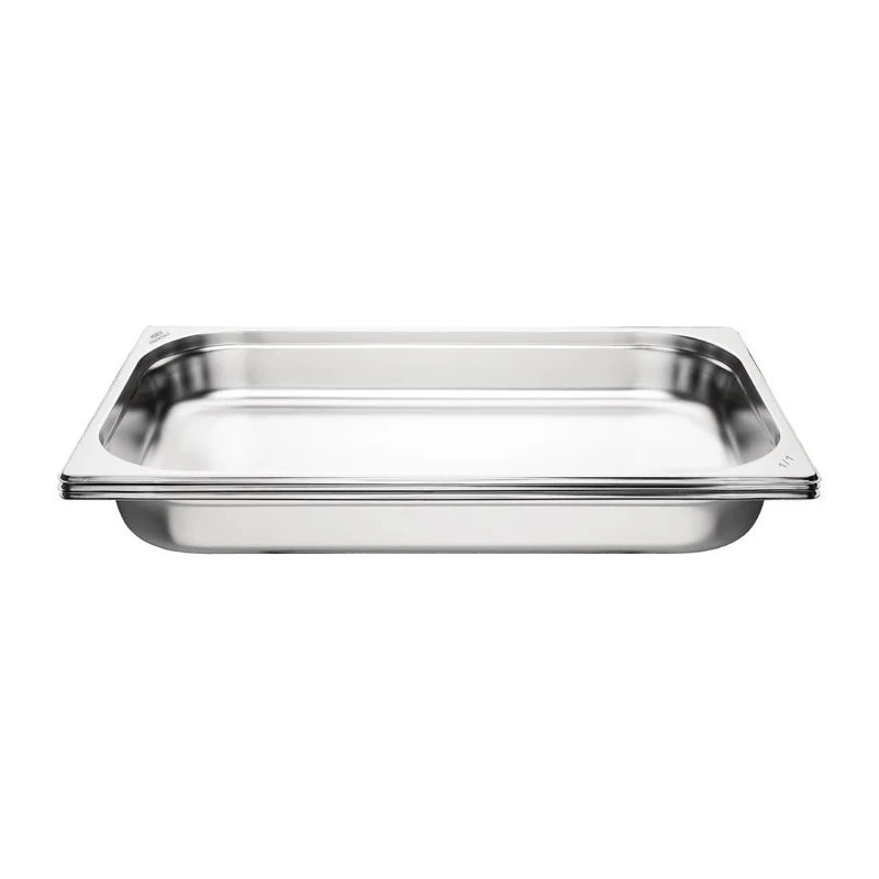 Bacs GN 1/1 inox 65mm Nisbets Essentials (lot de 3)