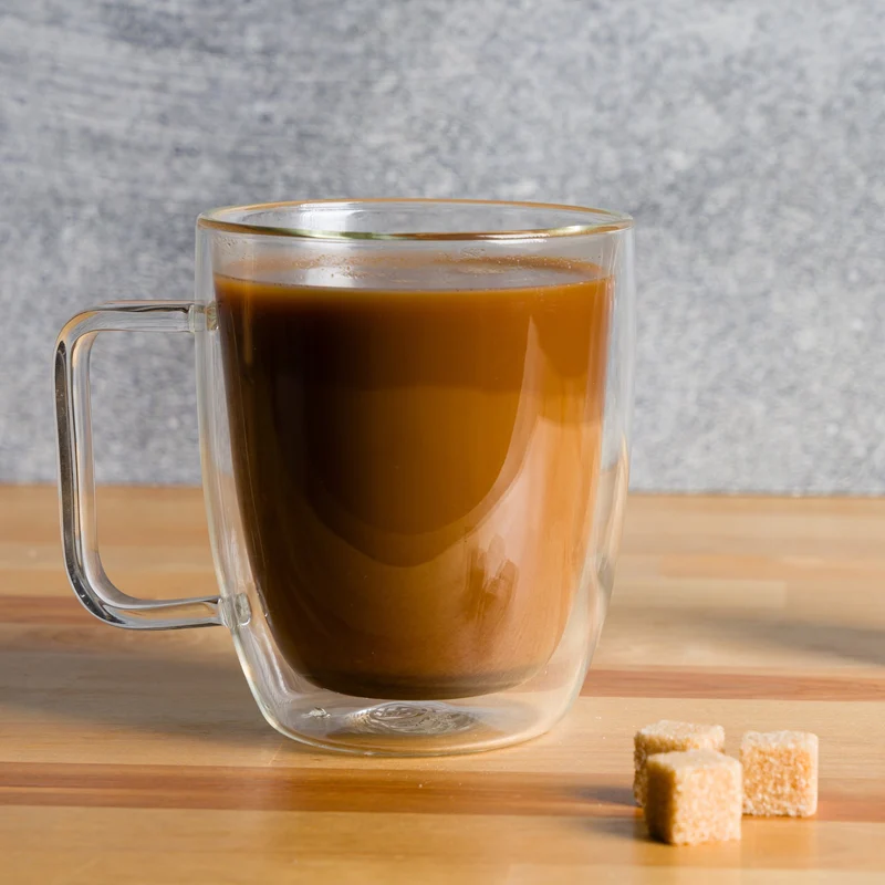 Tasses en verre surdimensionnées à double paroi