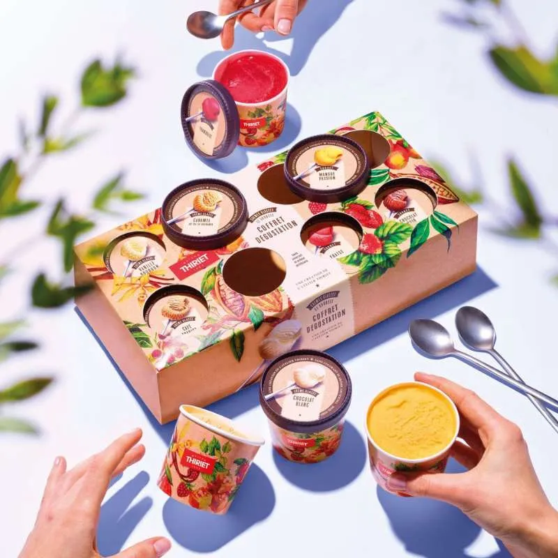 Coffret de 8 crèmes glacées et sorbets