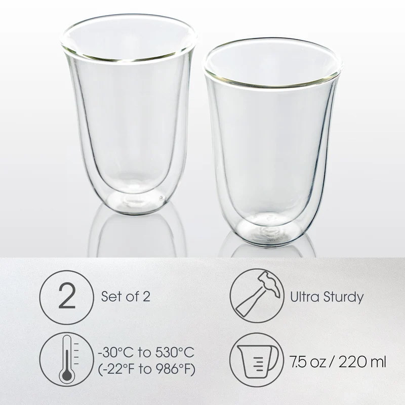 Verres à latte isothermes à double paroi (2)