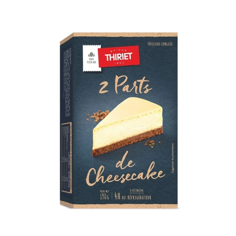 2 parts de cheesecakes