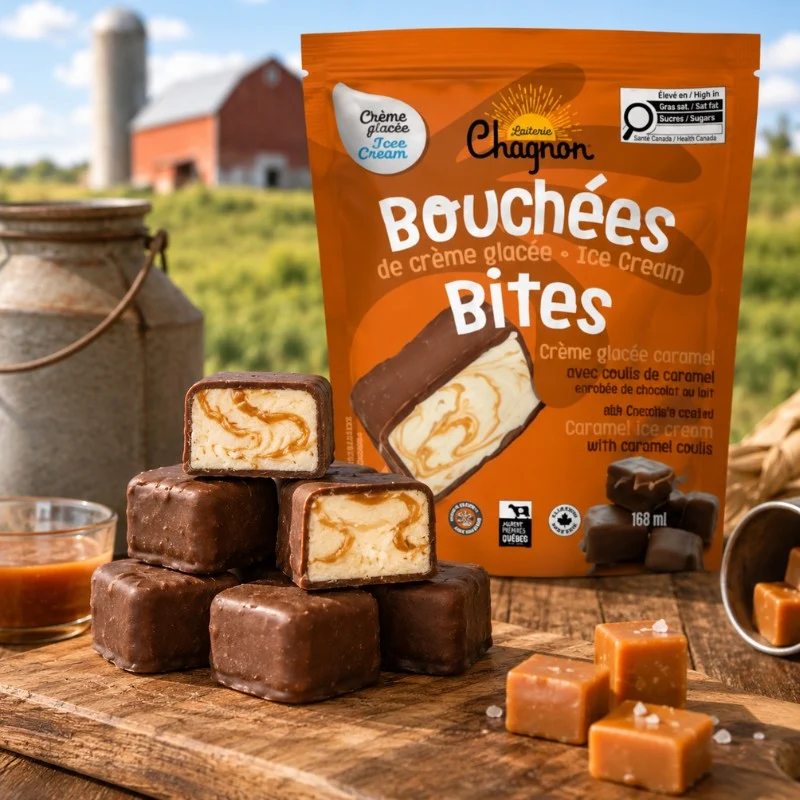 Bouchées glacées caramel au beurre
