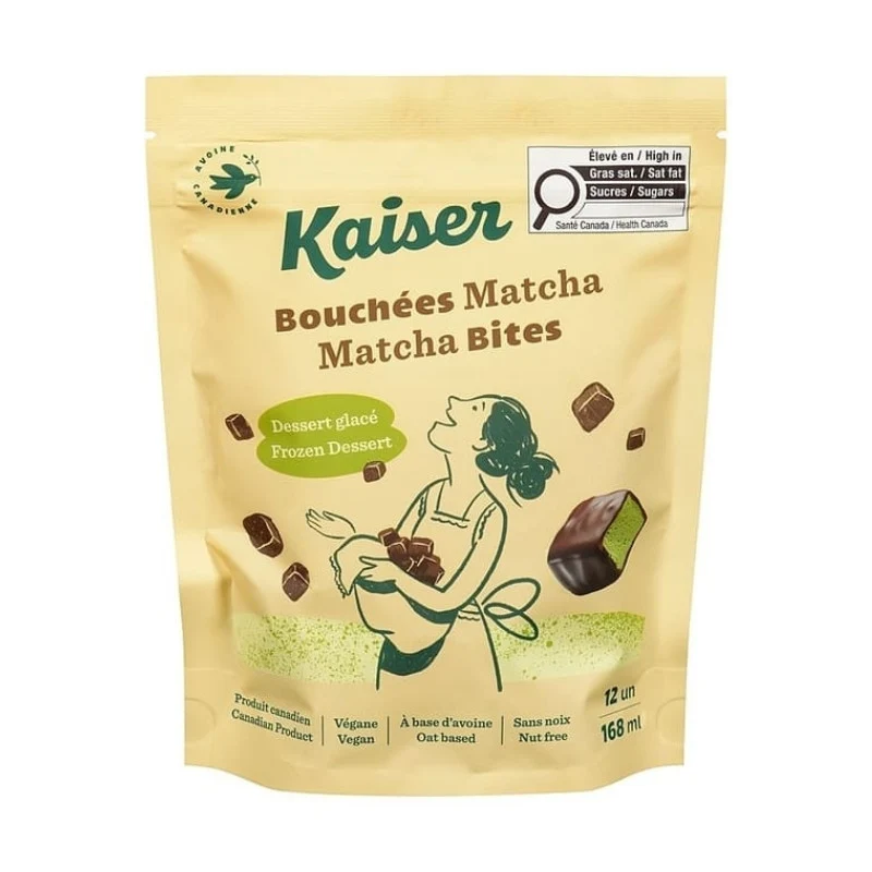 Bouchées glacées au matcha enrobées chocolat