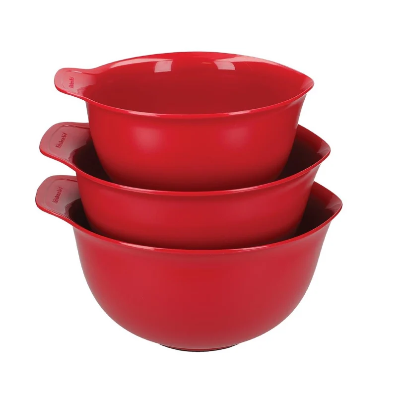 Bols à mélange KitchenAid rouge empire (lot de 3)