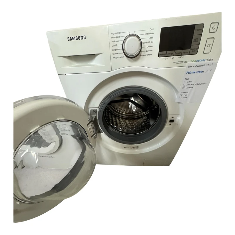 Lave linge Samsung 8kg WF80F5EBW4W/EF reconditionné garantie 1 an