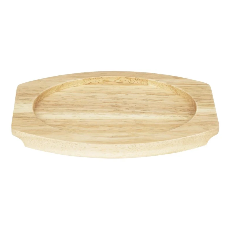 Planche en hévéa pour plat ovale en fonte Olympia 260x165mm pour FW817