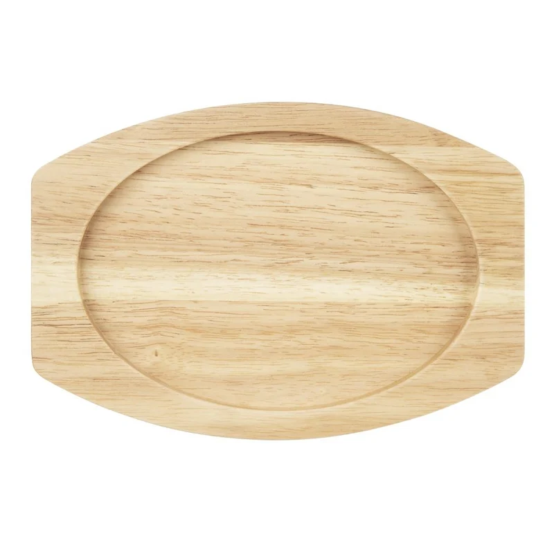 Planche en hévéa pour plat ovale en fonte Olympia 260x165mm pour FW817