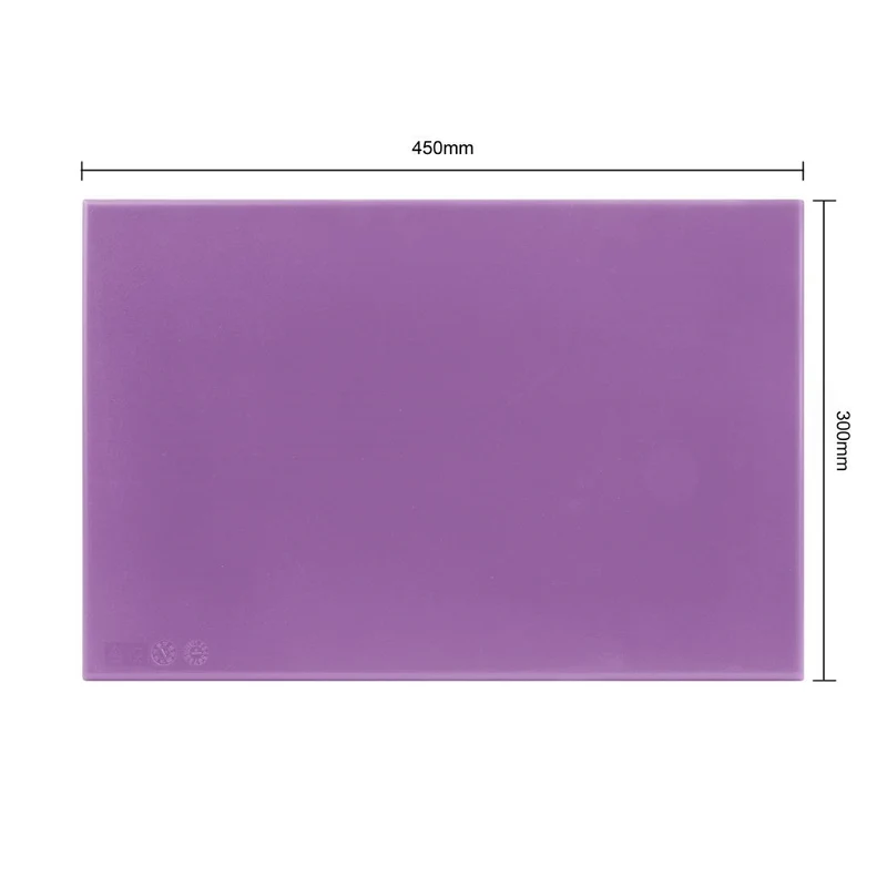 Planche à découper haute densité Hygiplas violette 450x300x25mm