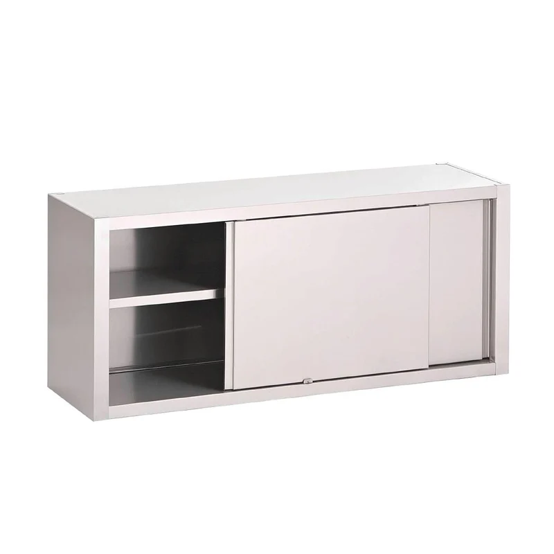 Placard mural inox avec portes coulissantes Gastro M 660 x 1600 x 400mm