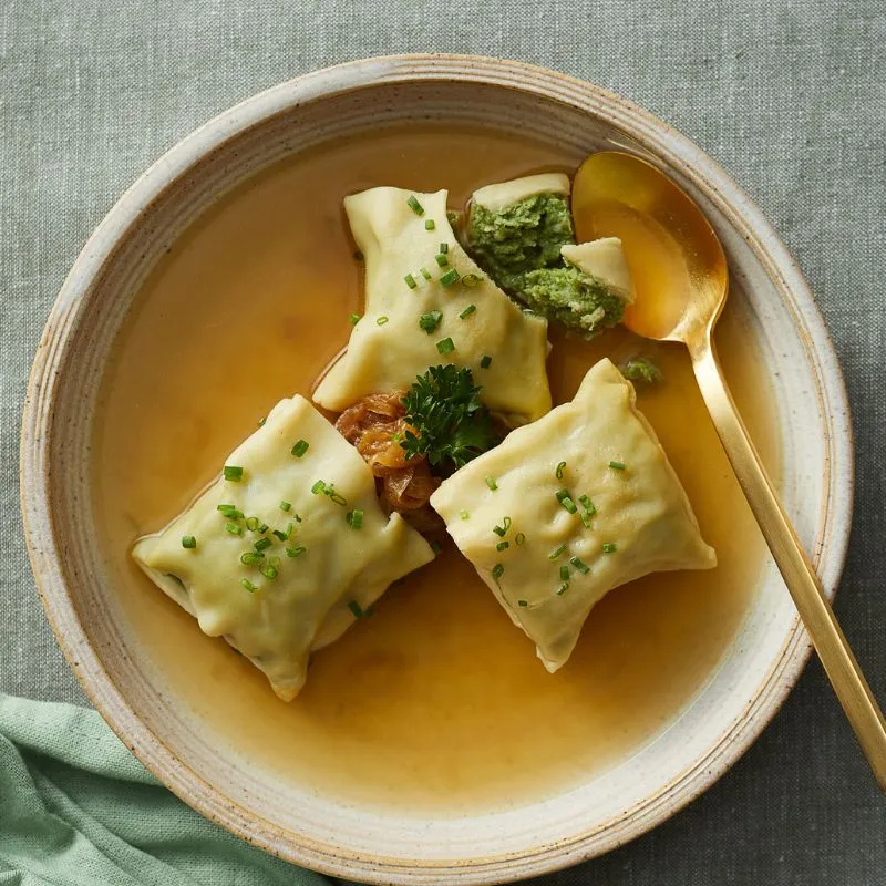 Maultaschen porc et épinards